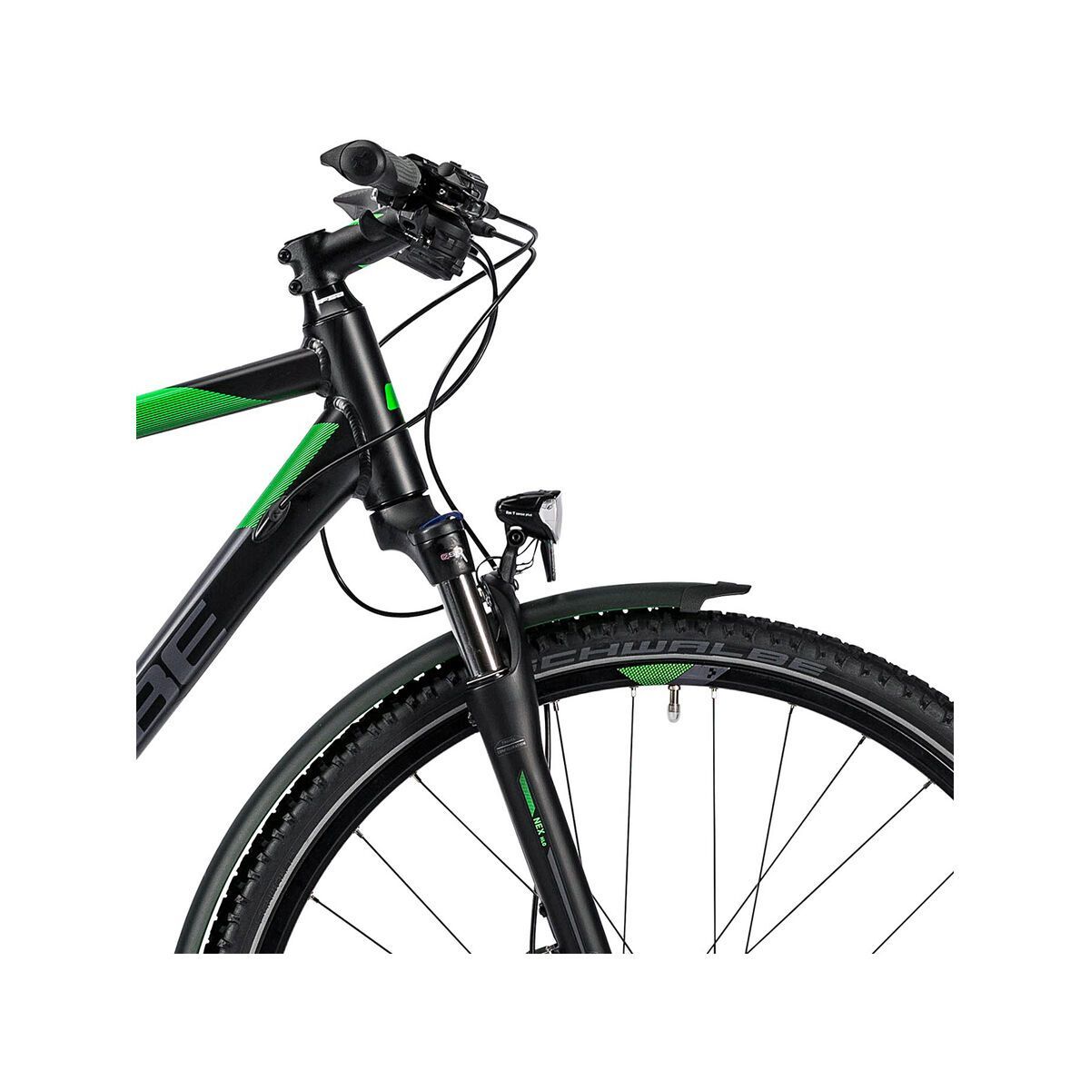 Cube Nature Allroad, black flashgreen grey - Bild 5