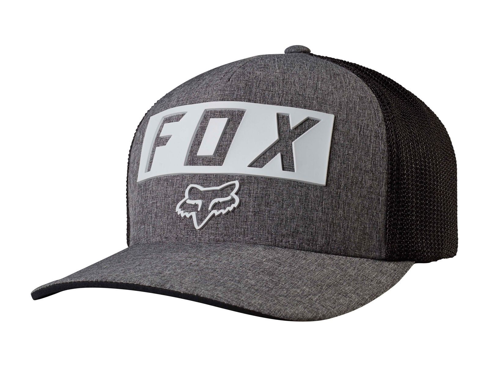 Fox Moth Stacked Flexfit, heather graphite - Bild 1