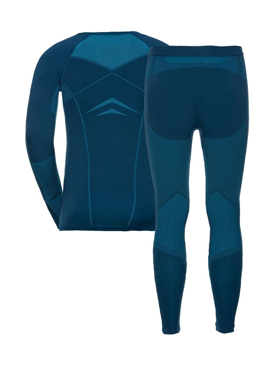 Odlo Winter Specials Performance Evolution Warm Baselayer-Set Men's, dark sapphire/blue jewel - Bild 2