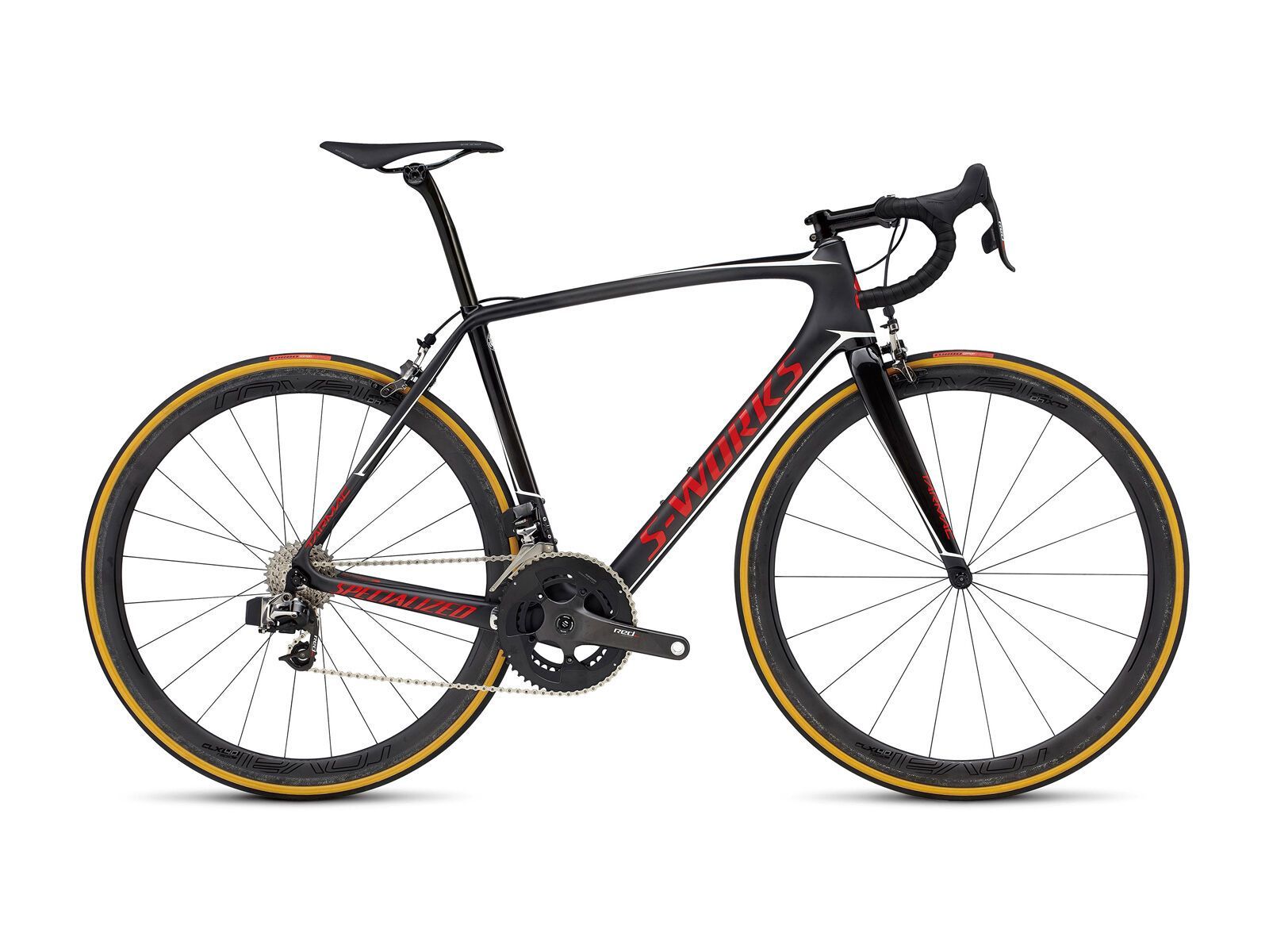 Specialized S-Works Tarmac eTap, satin/gloss carbon/flo red/metallic white - Bild 1