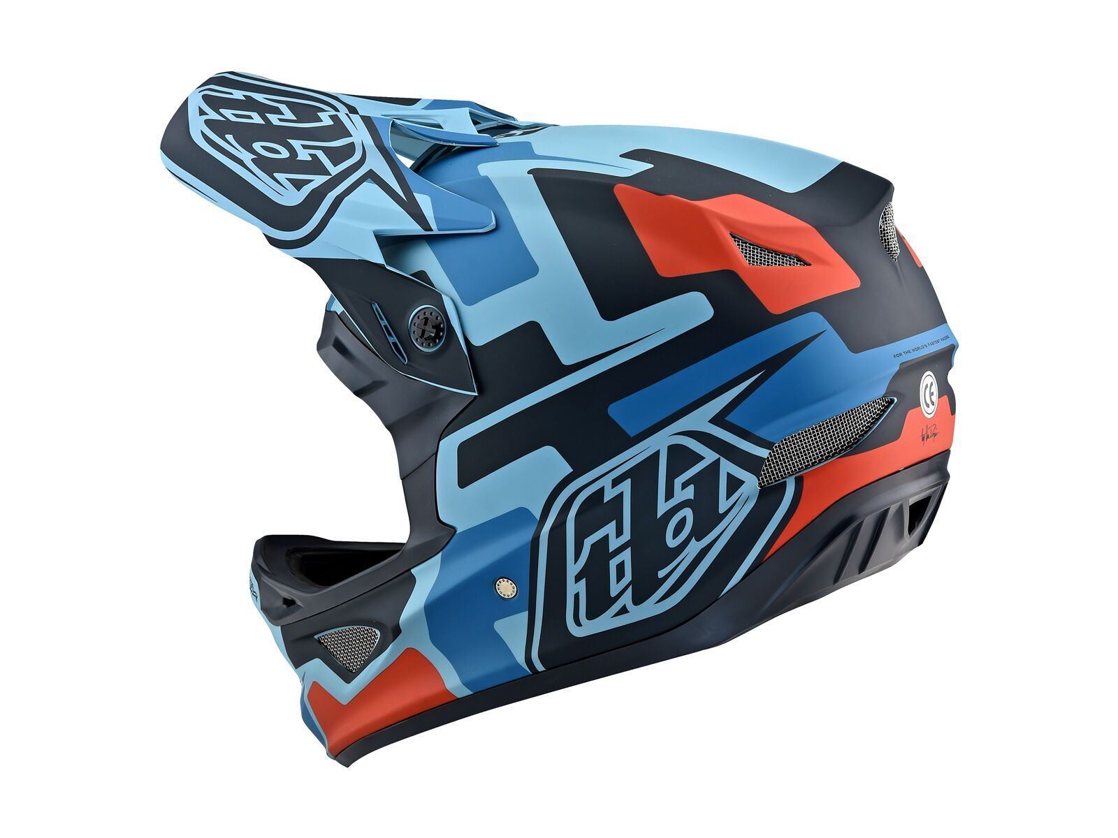 TroyLee Designs D3 Fiberlite Speedcode Helmet, blue/black - Bild 2