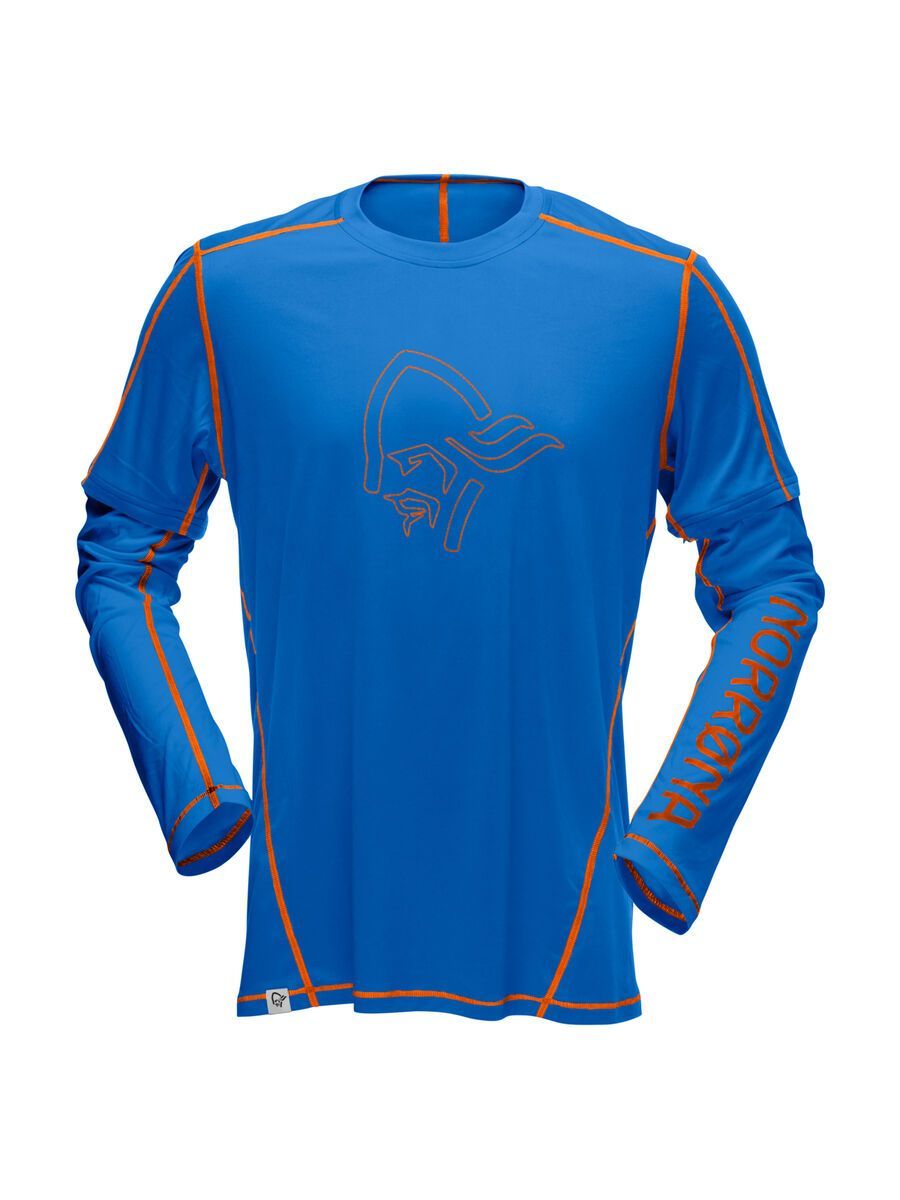 Norrona /29 tech long sleeve Shirt (M), electric blue/pure orange - Bild 1