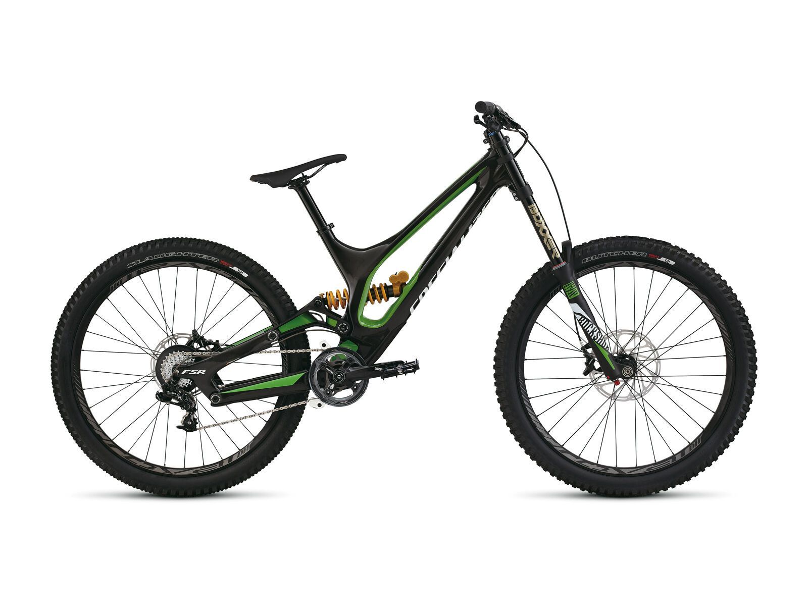 Specialized Demo 8 I Carbon 650b, gloss carbon/moto green/white - Bild 1