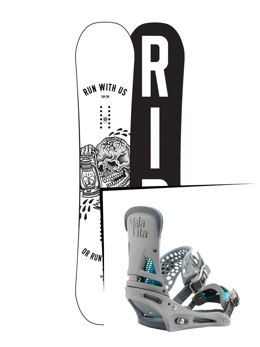 Set: Ride Burnout 2017 + Burton Malavita (1712849S) - Bild 1