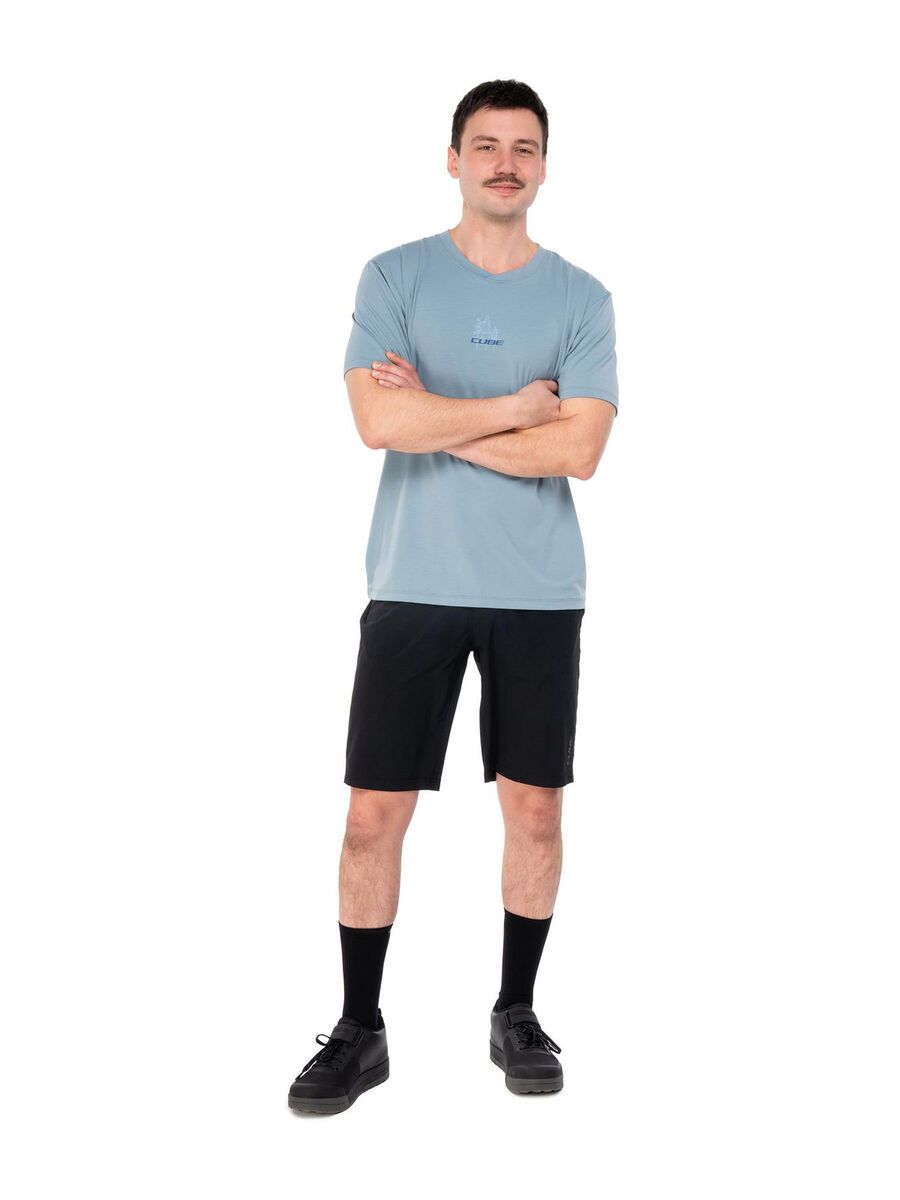 Cube MTB Rundhalstrikot Soft Touch kurzarm, blue - Bild 4