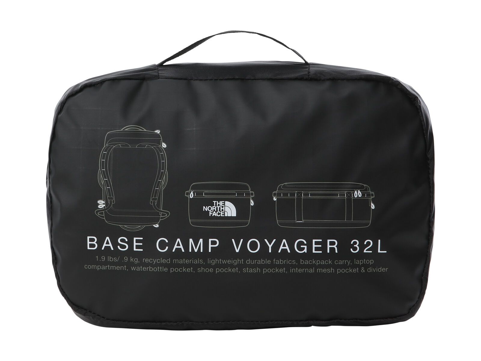 The North Face Base Camp Voyager Duffel 32 L, tnf black/tnf white - Bild 7