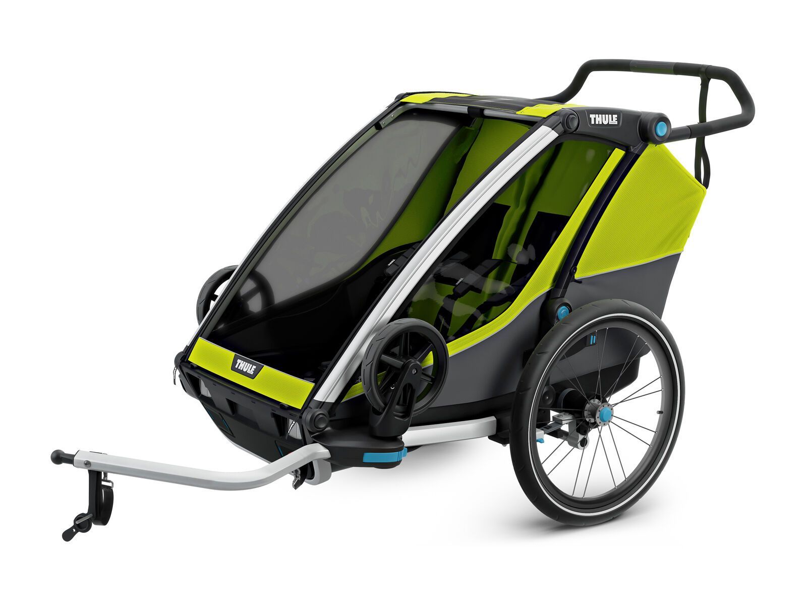 Thule Chariot Cab 2, chartreuse/dark shadow - Bild 1