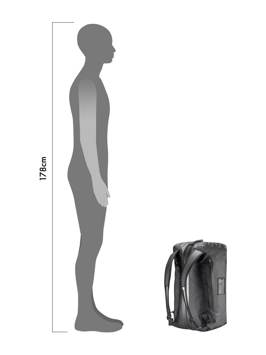 ORTLIEB Duffle Metrosphere 40 L, black embossed - Bild 9