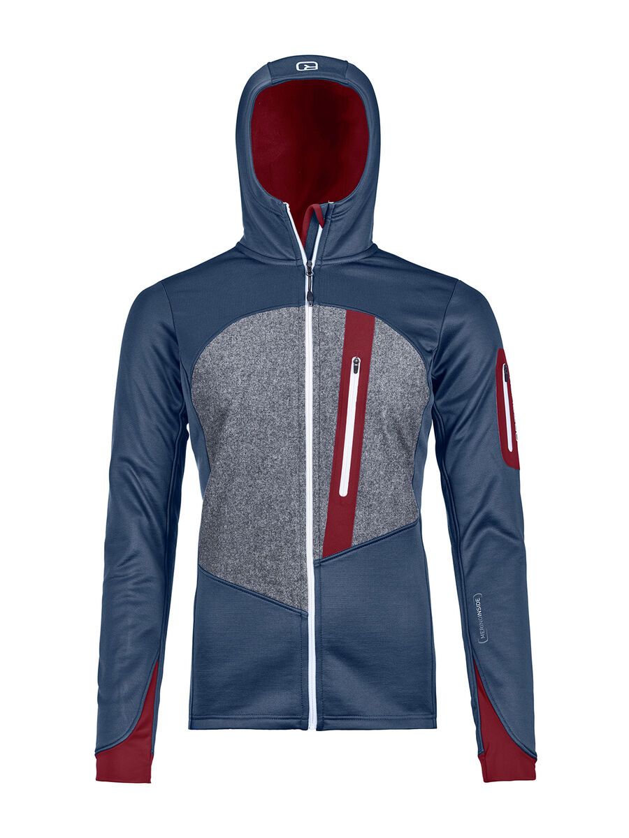 Ortovox Merino Fleece Loden Hoody W, night blue - Bild 1