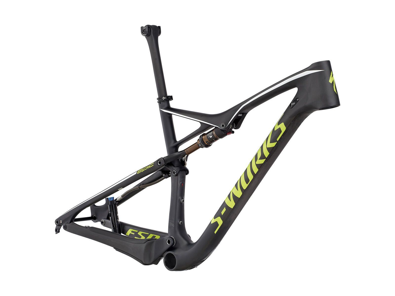 Specialized S-Works Epic FSR Carbon World Cup 29 Frame, satin gloss carbon/hyper green/white - Bild 1
