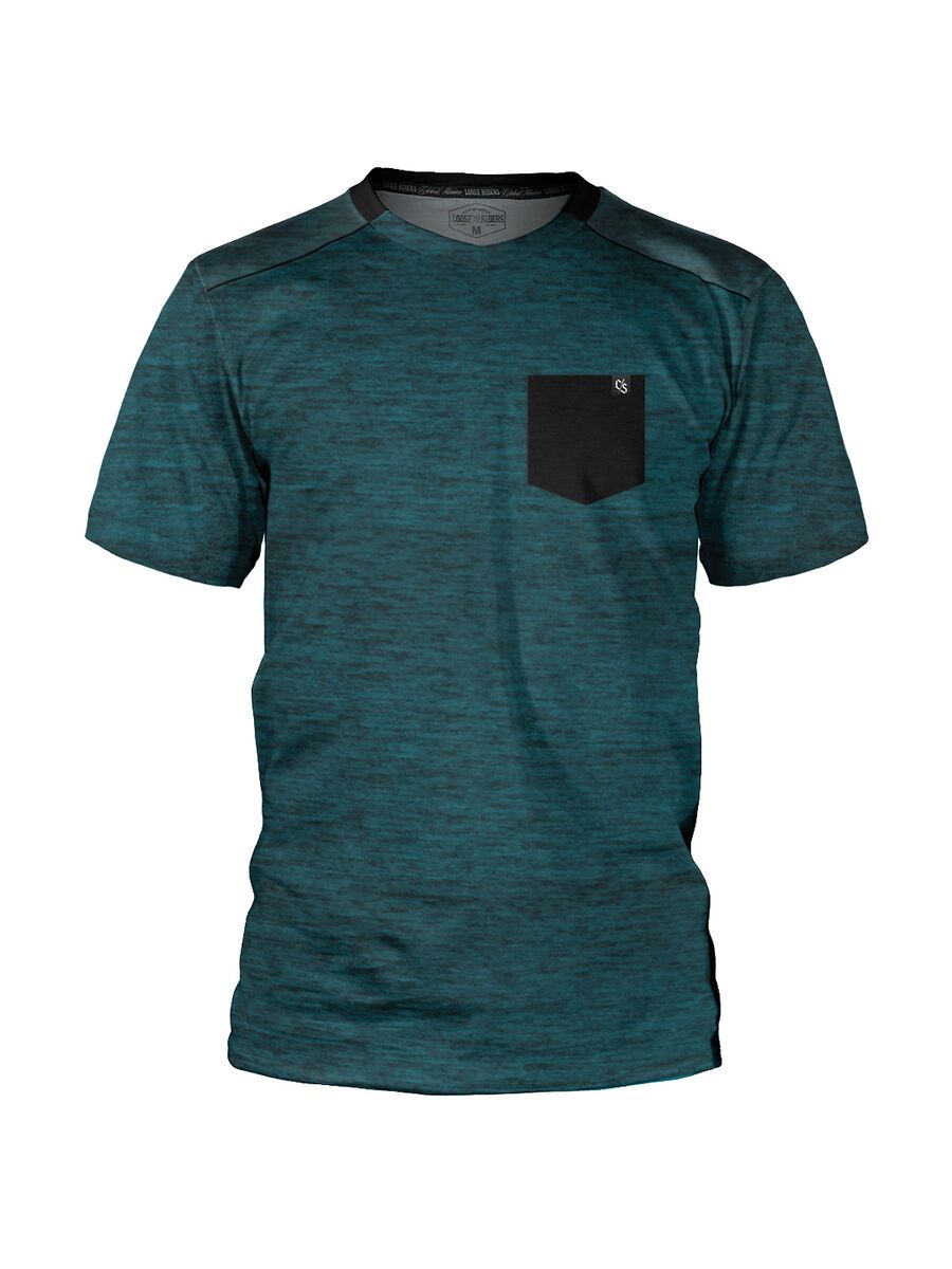 Loose Riders C/S Jersey SS Heather Teal Pocket, heather teal - Bild 1