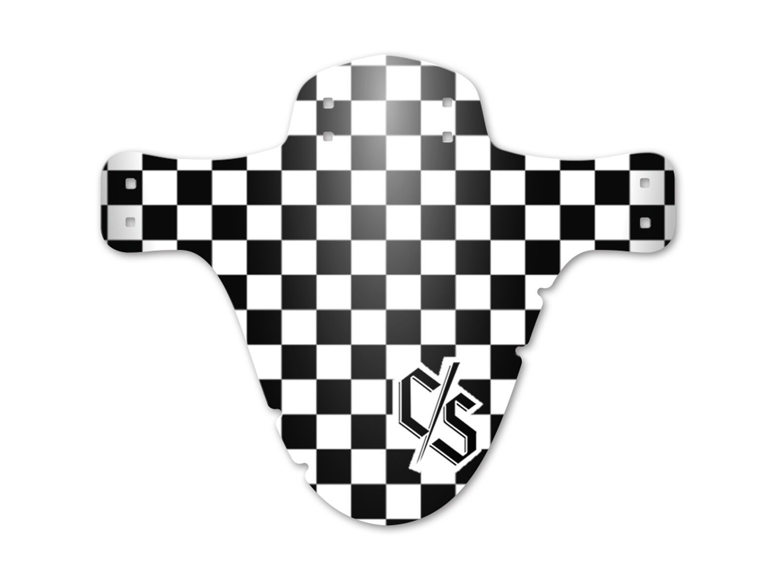 Loose Riders Mudguard Check White, black/white - Bild 1