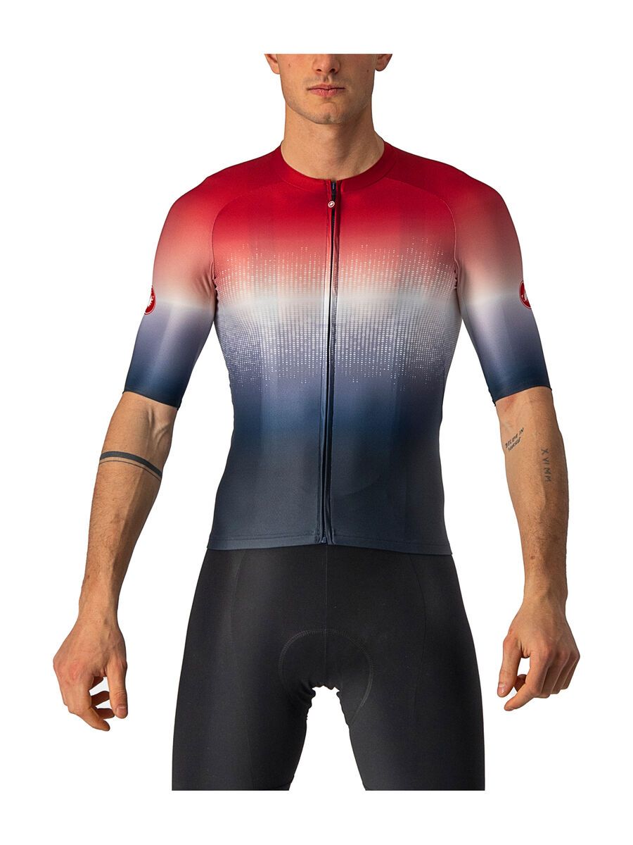 Castelli Aero Race 6.0 Jersey, savile blue/pro red - Bild 1