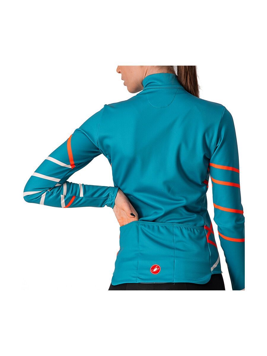 Castelli Diagonal Jersey FZ, teal blue/pink - Bild 3