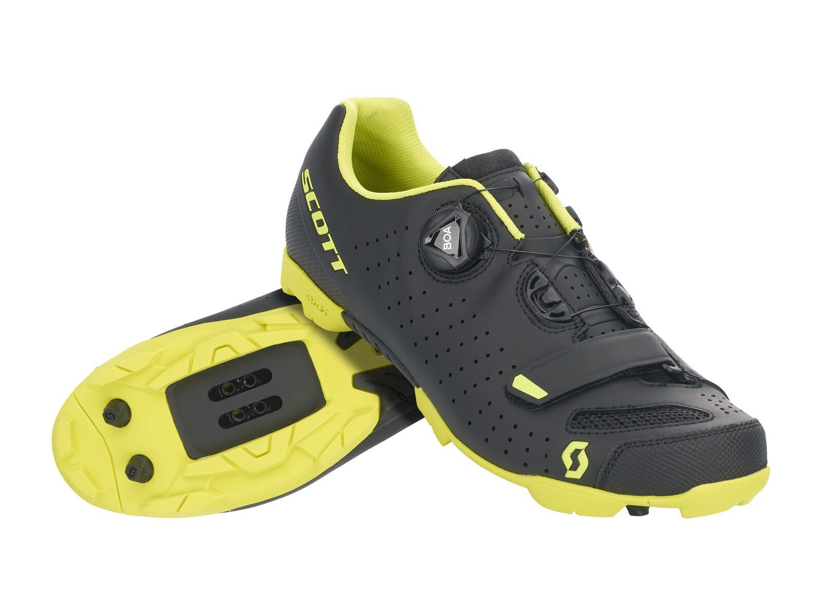 Scott MTB Comp BOA Shoe, matt black/sulphur yellow - Bild 2