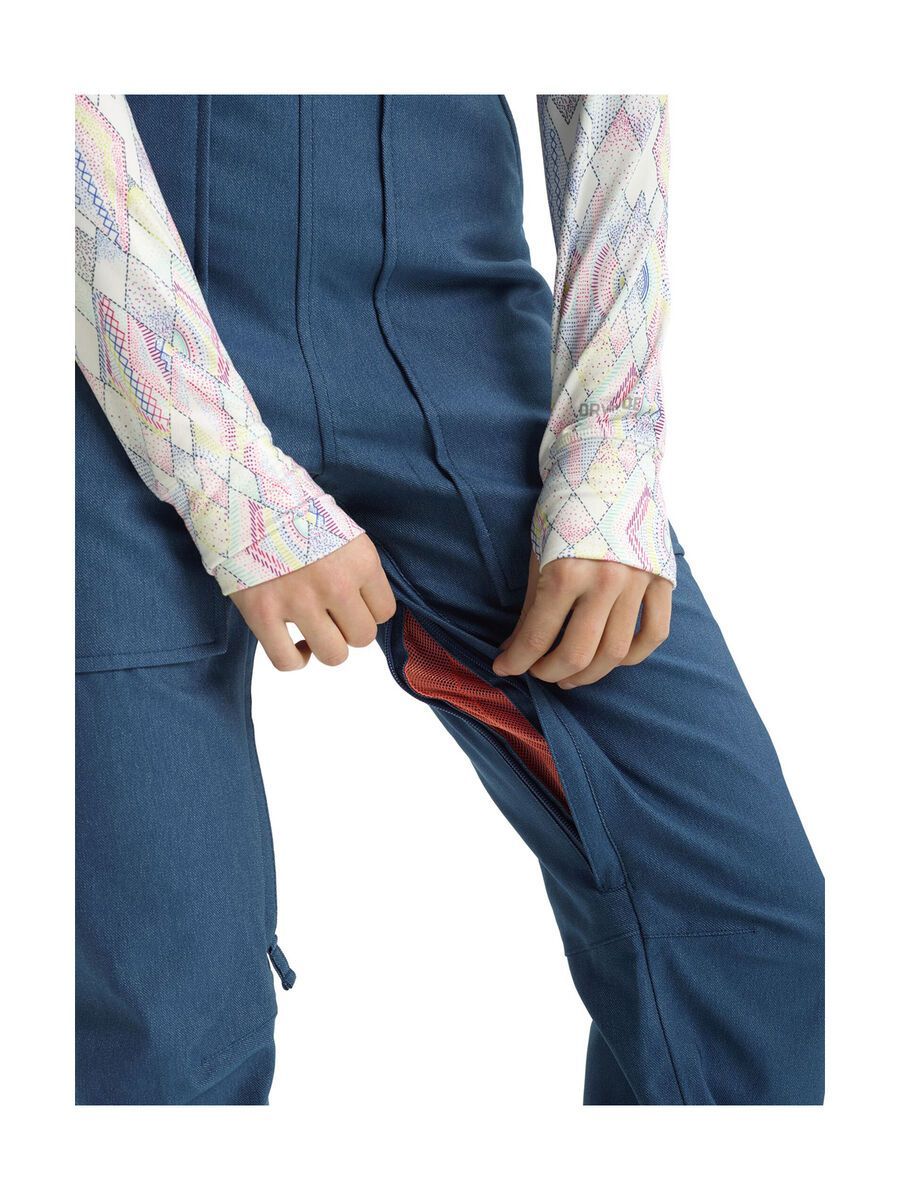 Burton Women's Avalon Bib Stretch Denim, light denim - Bild 7