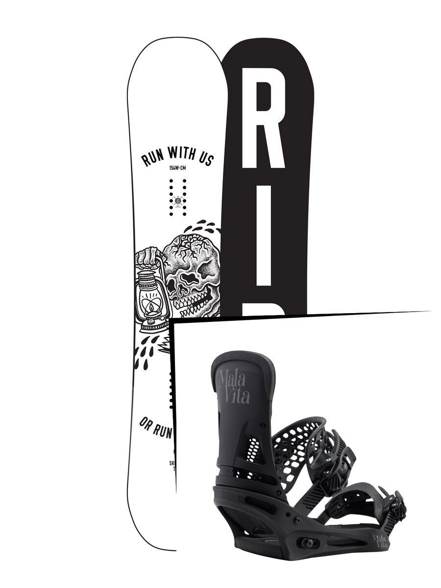 Set: Ride Burnout 2017 + Burton Malavita (1712843S) - Bild 1