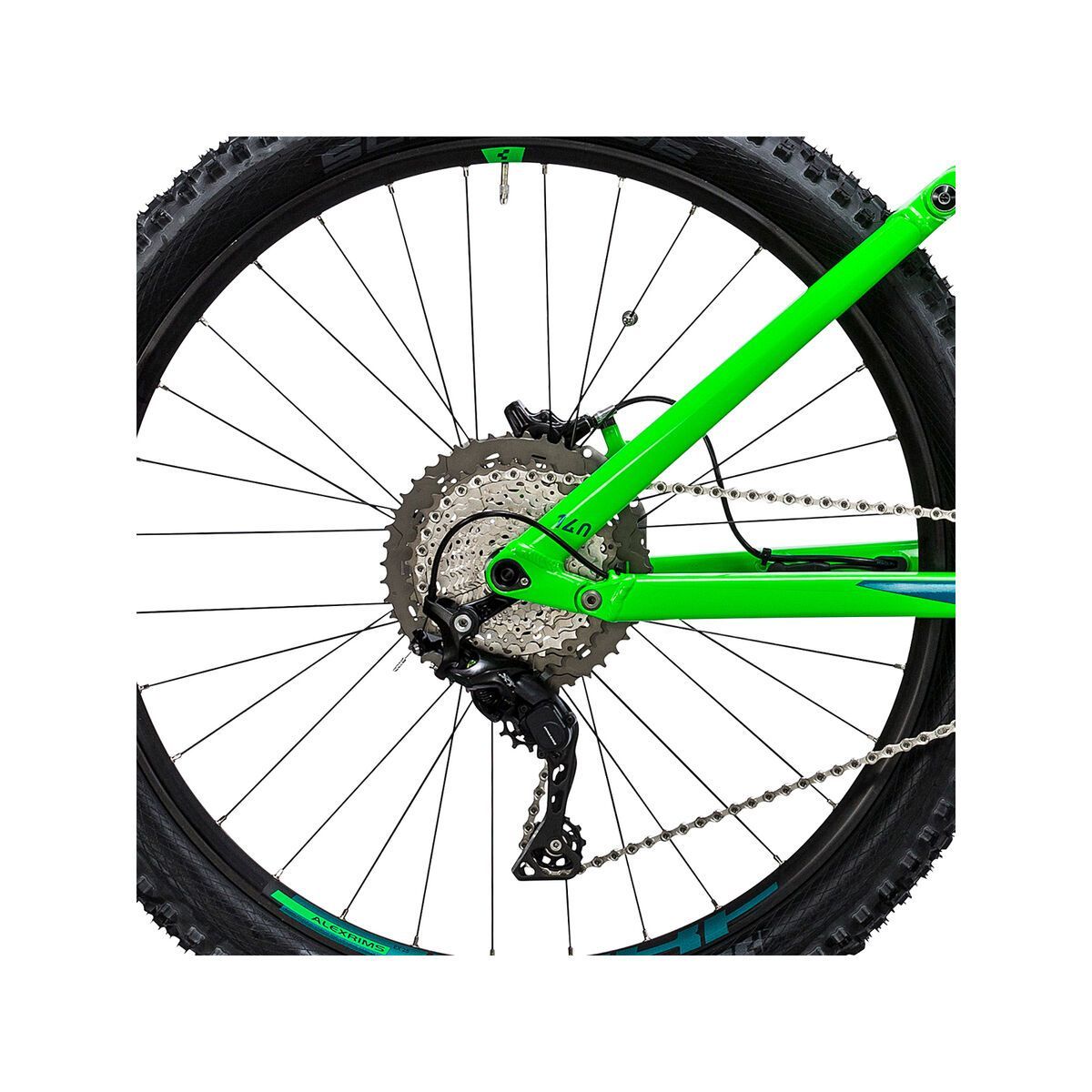 Cube Stereo Hybrid 140 HPA Pro 500 27.5, flashgreen´n´bermudablue - Bild 4
