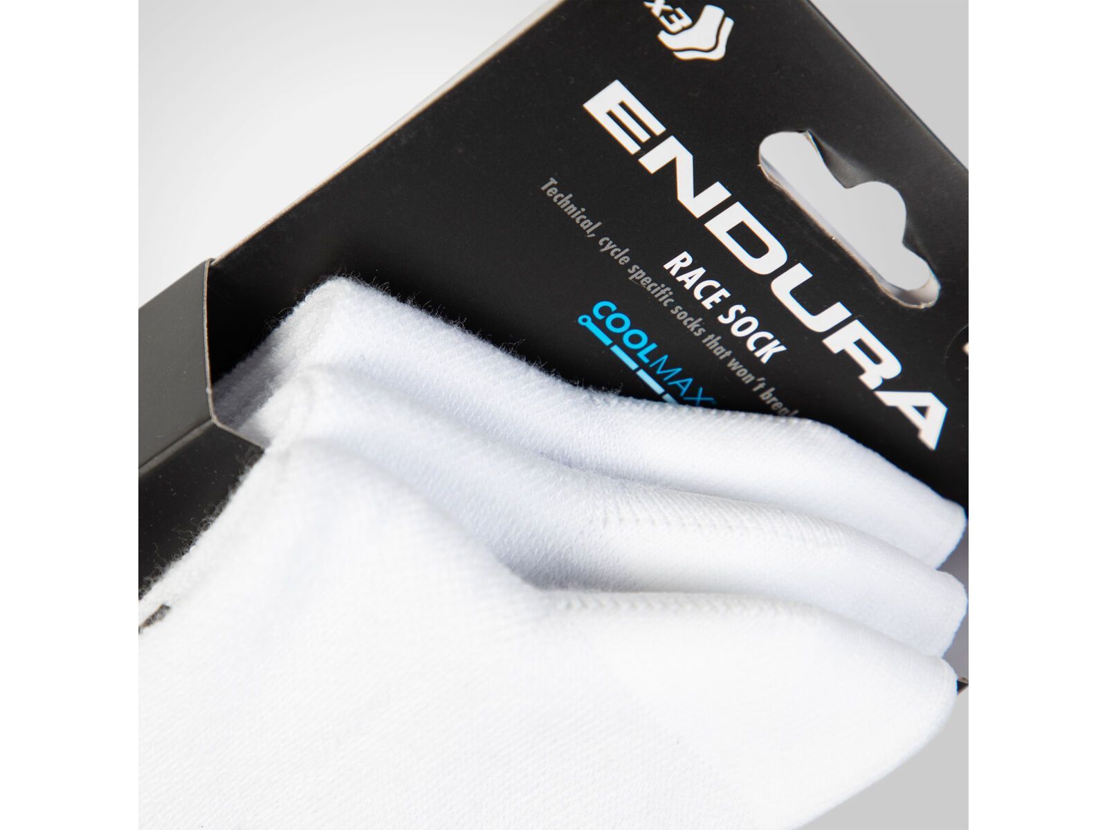 Endura Coolmax Race-Socke (Dreierpack), white - Bild 4