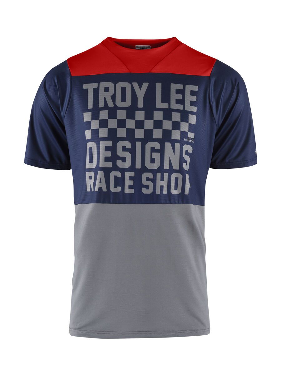 TroyLee Designs Skyline Checker S/S Jersey, navy/gray - Bild 3