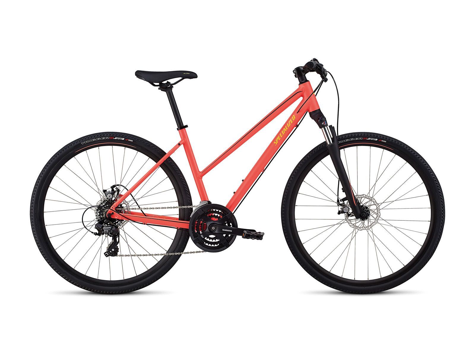 Specialized Ariel Mechanical Disc Step-Through, gloss acid lava/plum purple - Bild 1