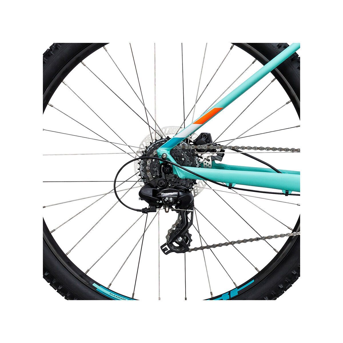 Cube Access WLS Disc 27.5, mint´n´flashorange - Bild 4