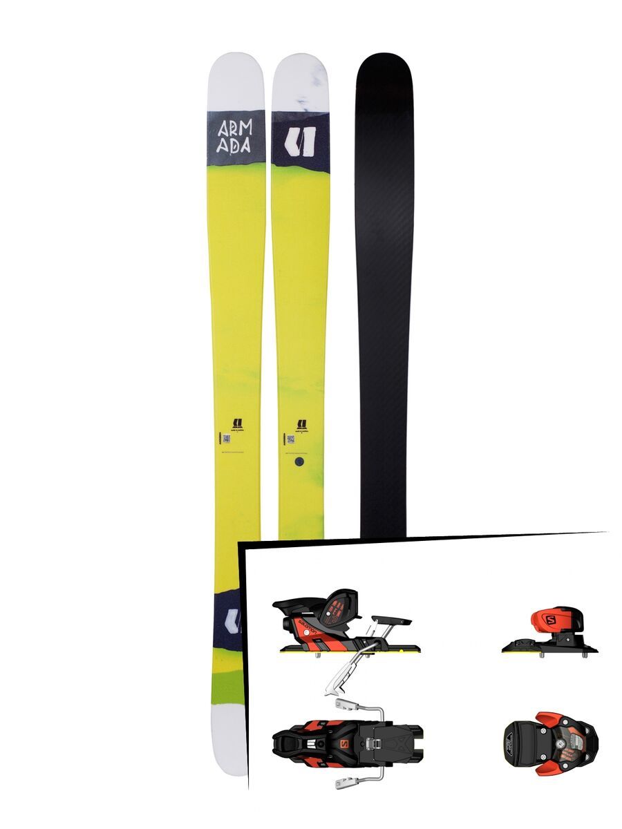 Set: Armada Tantrum 2018 + Salomon Warden MNC 13 white/black/orange - Bild 1