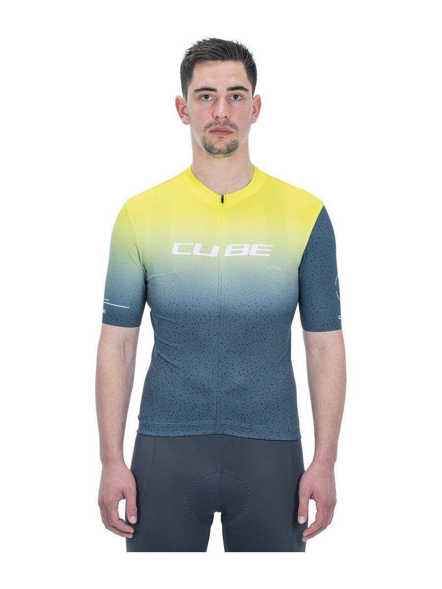Cube Blackline Trikot Race kurzarm, yellow´n´grey - Bild 2