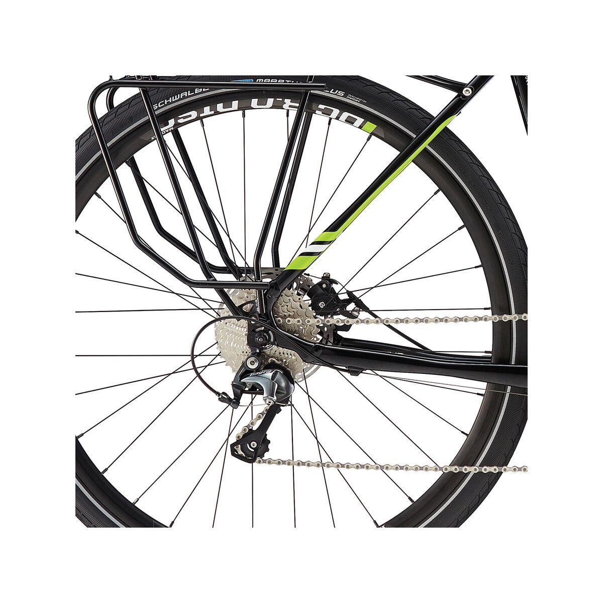 Cannondale Touring 1 650B, jet black w/ berzerker green details - Bild 5