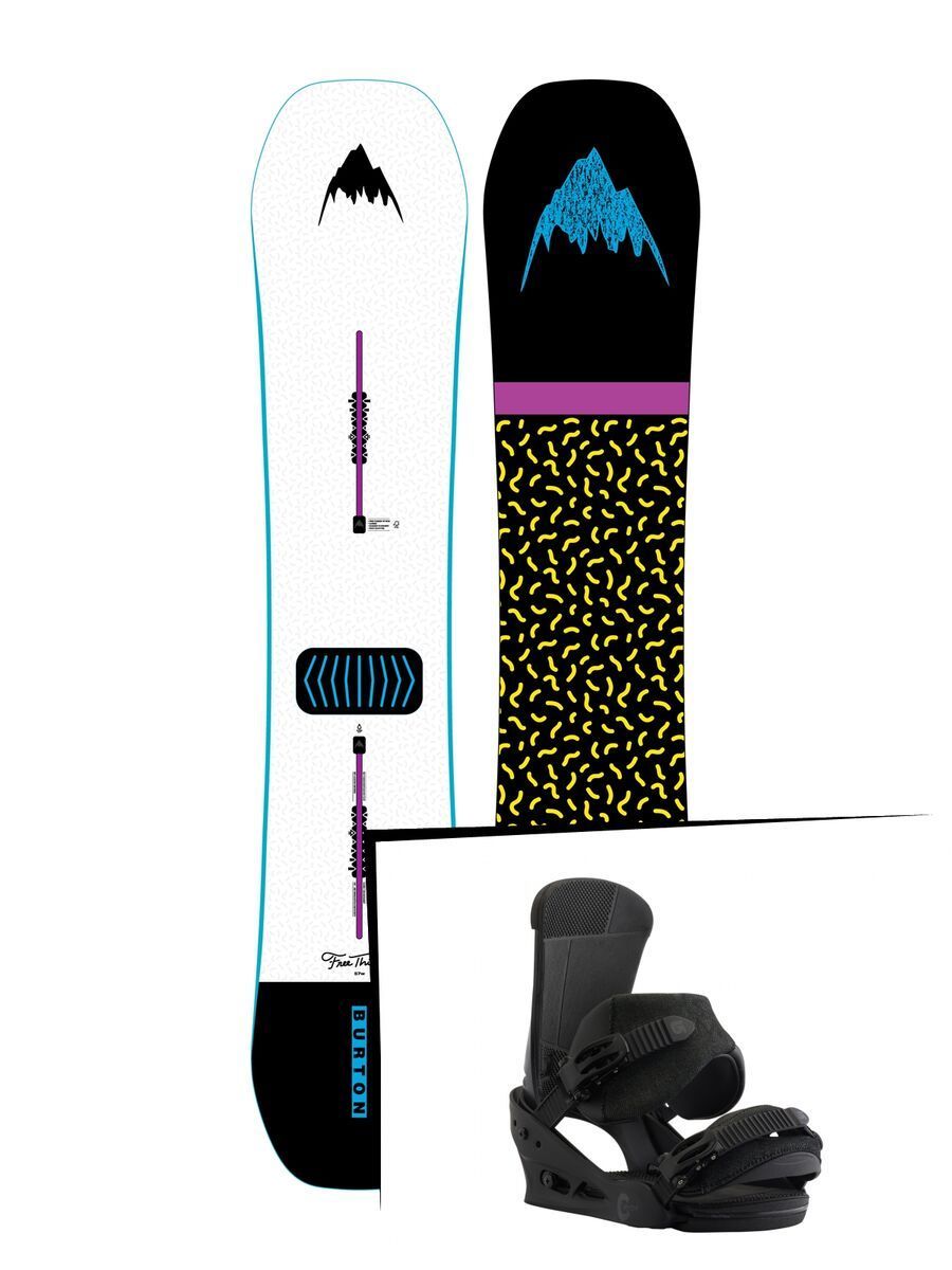 Set: Burton Free Thinker Wide 2019 + Burton Custom black matte - Bild 1