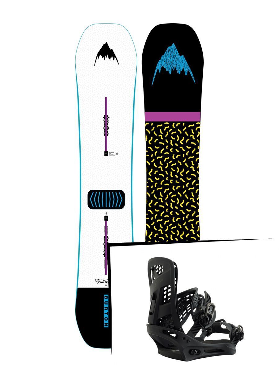 Set: Burton Free Thinker 2019 + Burton Genesis matty black - Bild 1