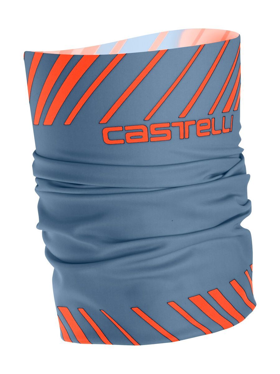 Castelli Arrivo 3 Thermo Head Thingy, light steel blue/orange - Bild 1