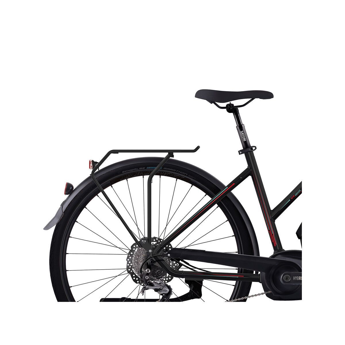 Ghost Hybride Andasol Trekking 5 W 400, night black/jade blue/neon red - Bild 5