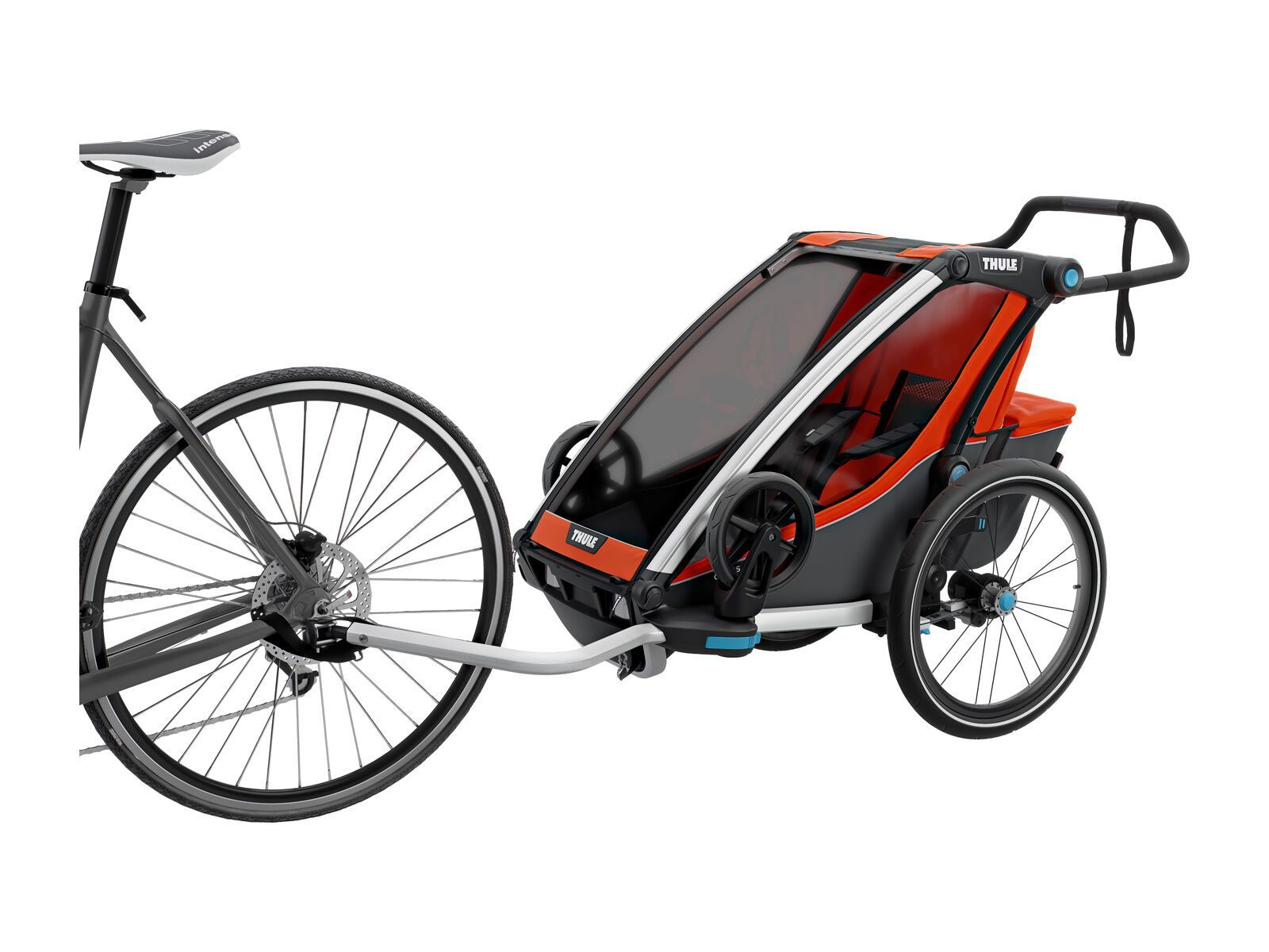 Thule Chariot Cross 1, roarange/dark shadow - Bild 3