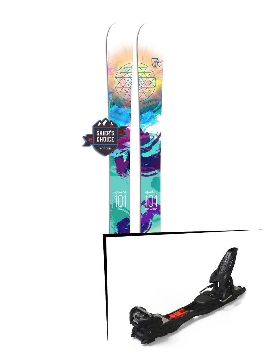 Set: Icelantic Maiden 101 2018 + Marker Duke Pro EPF 18 black - Bild 1