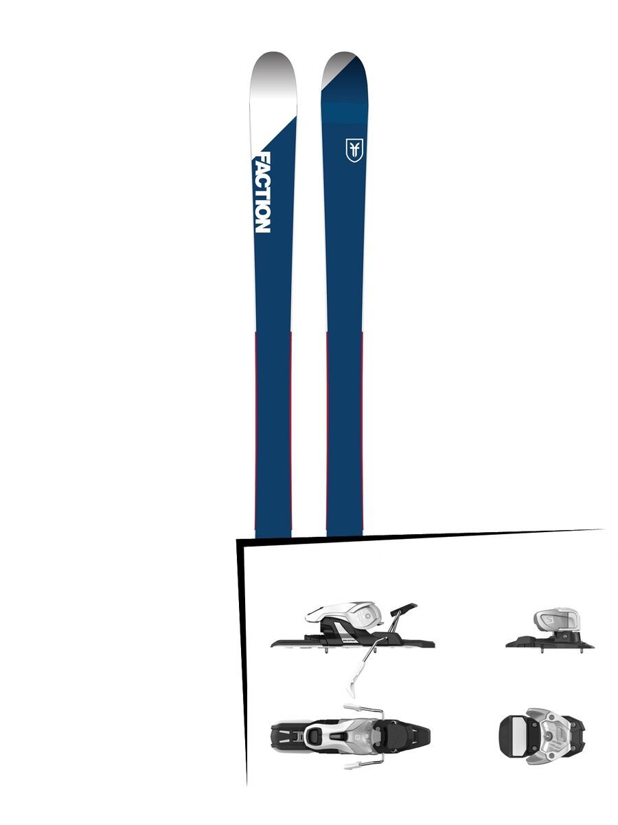 Set: Faction Candide 1.0 2018 + Salomon Warden 11 silver/white - Bild 1