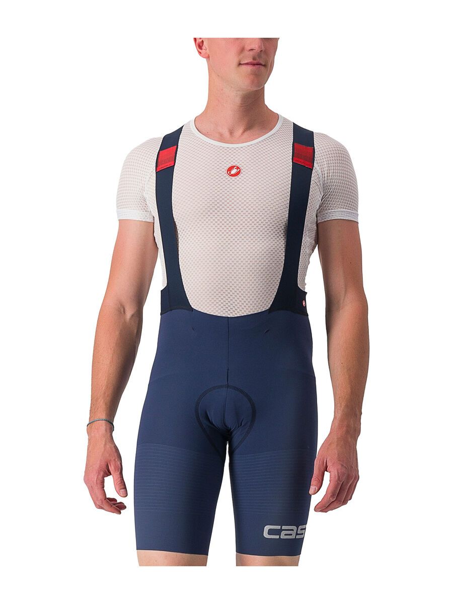 Castelli Premio Black Bibshort LTD Edition, belgian blue/metallic silver - Bild 1