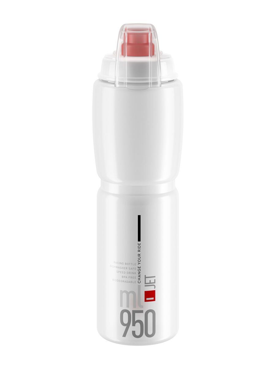 Elite Jet Plus - 950 ml, clear/red logo - Bild 1