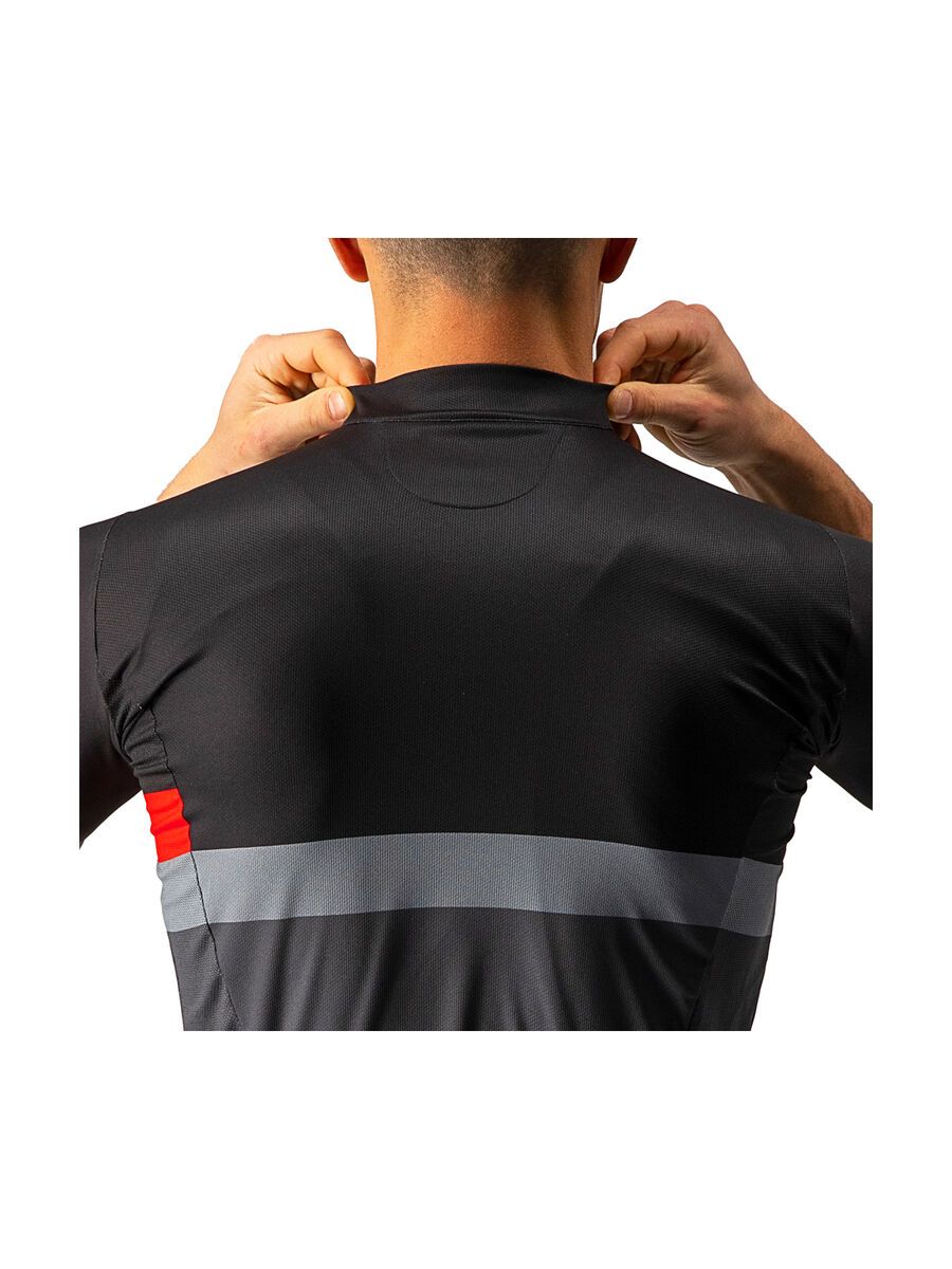 Castelli A Blocco Jersey, light black/red-drark gray - Bild 5