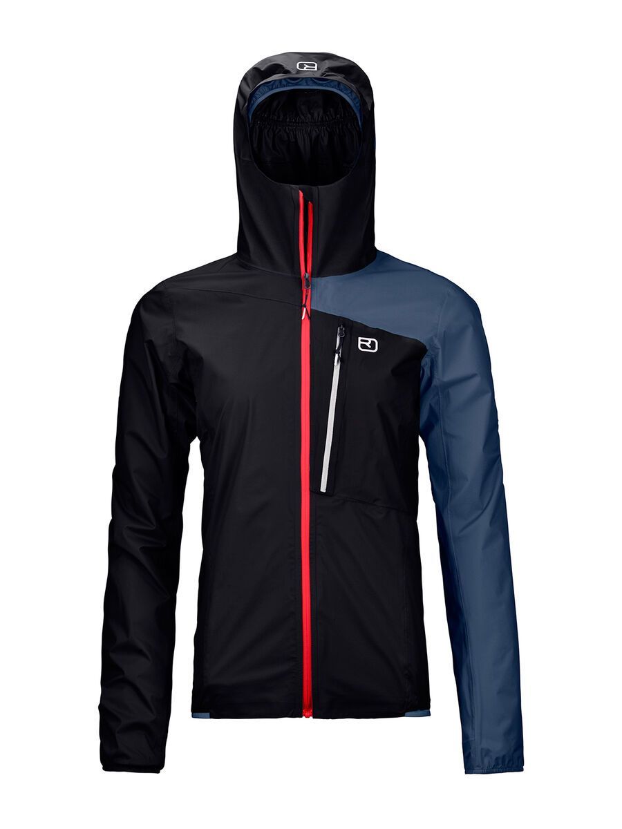 Ortovox Merino Hardshell Light 2.5l Civetta Jacket W, black raven - Bild 1