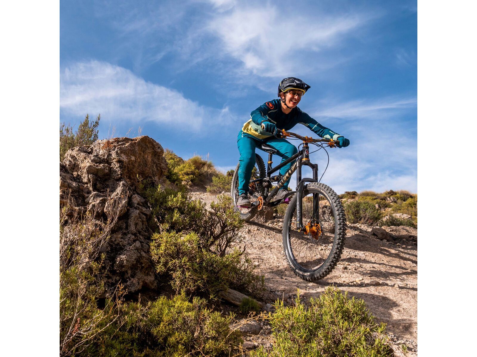 Endura Damen MT500 Print T-Shirt LTD (langarm), sattes teal - Bild 12