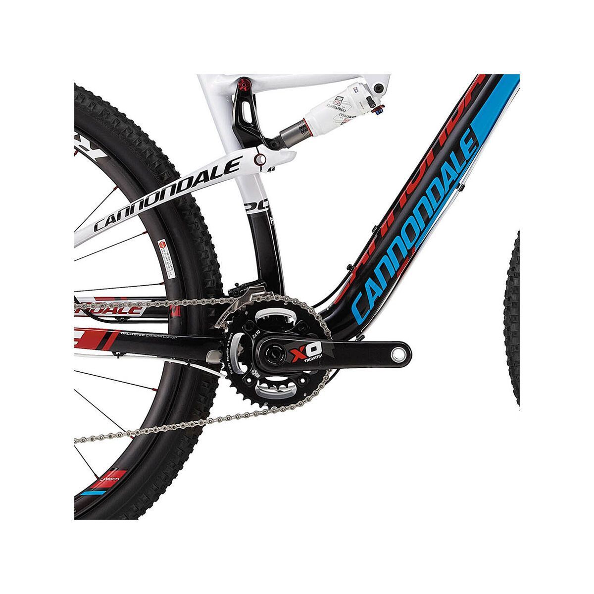 Cannondale Scalpel 29er Carbon 1, exposed carbon w/magnesium white and ultra blue gloss - Bild 3