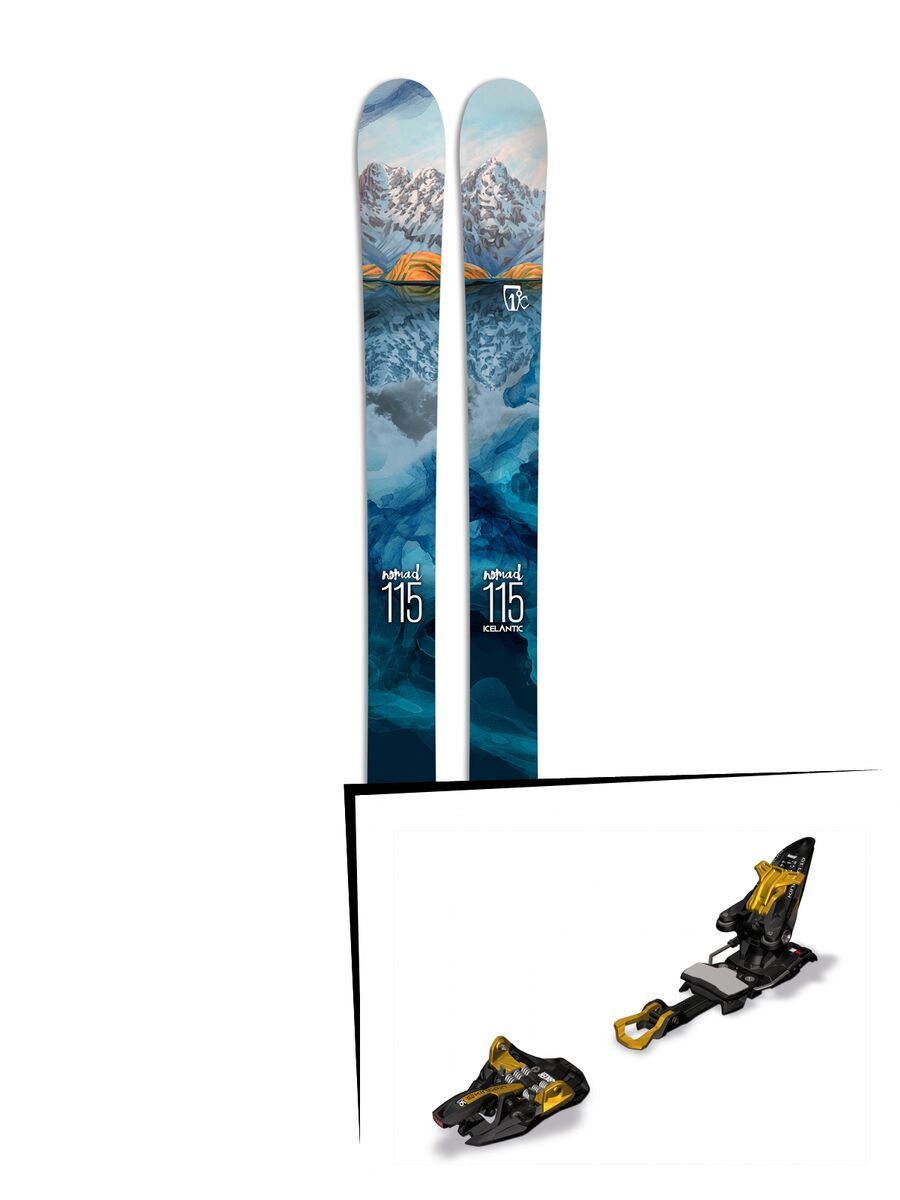 Set: Icelantic Nomad 115 2017 + Marker Kingpin 10 (1289301) - Bild 1