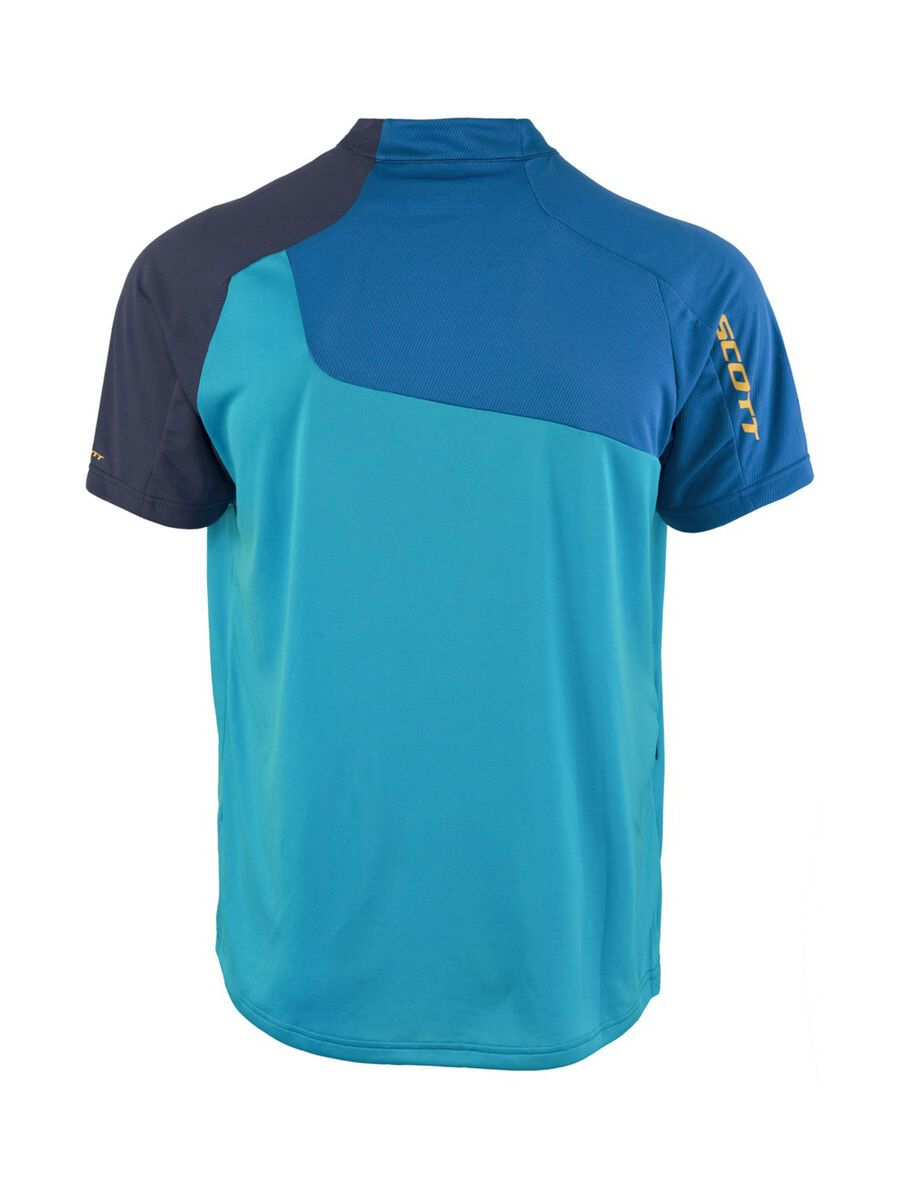 Scott Trail Flow Q-Zip s/sl Shirt, hawaii blue/empire blue - Bild 2