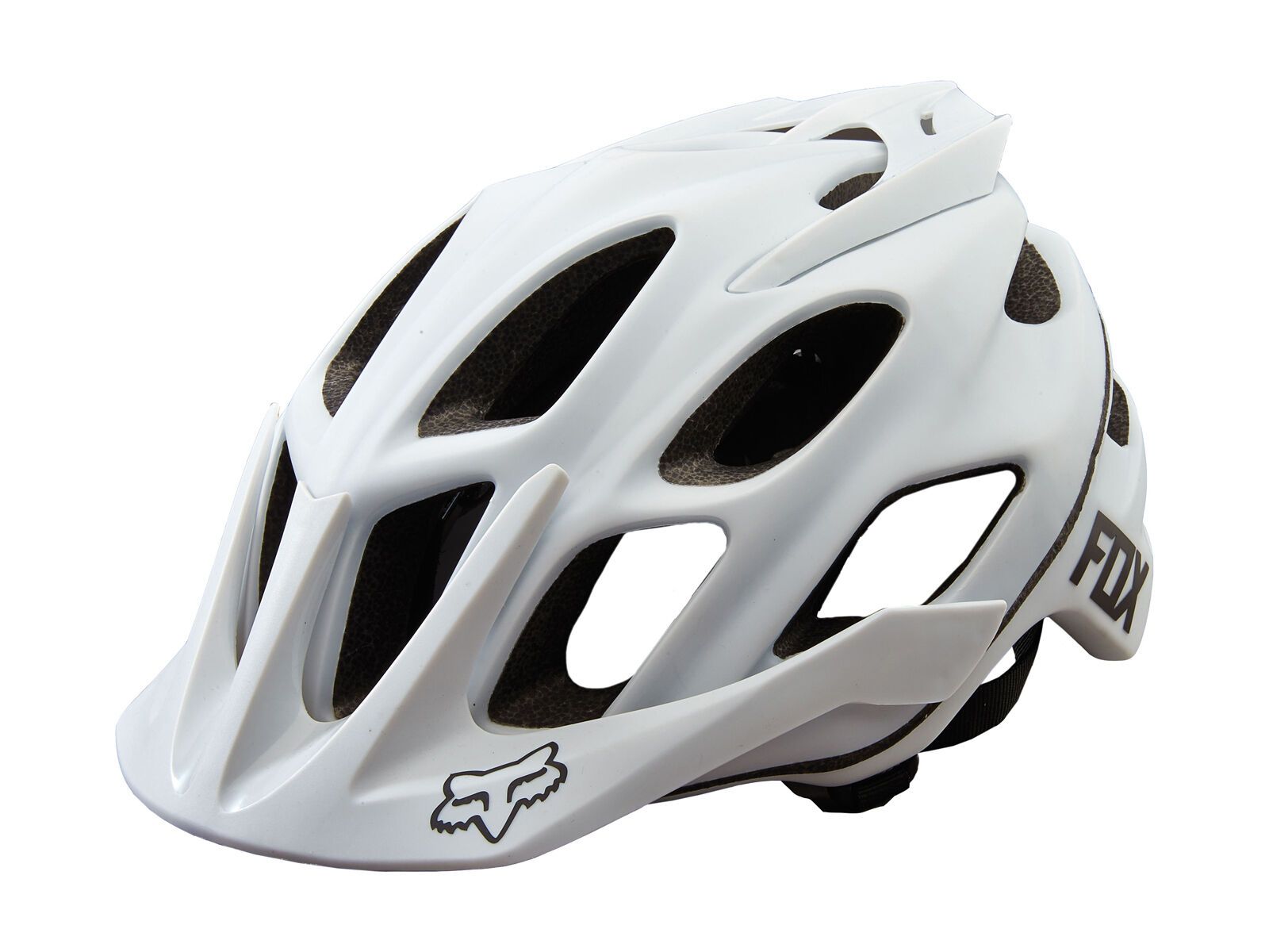 Fox Flux Helmet, matte white - Bild 1