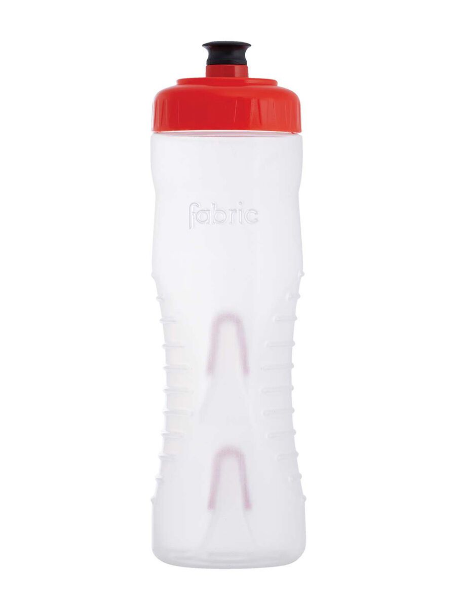 Fabric Cageless Bottle 750 ml, clear/red - Bild 1