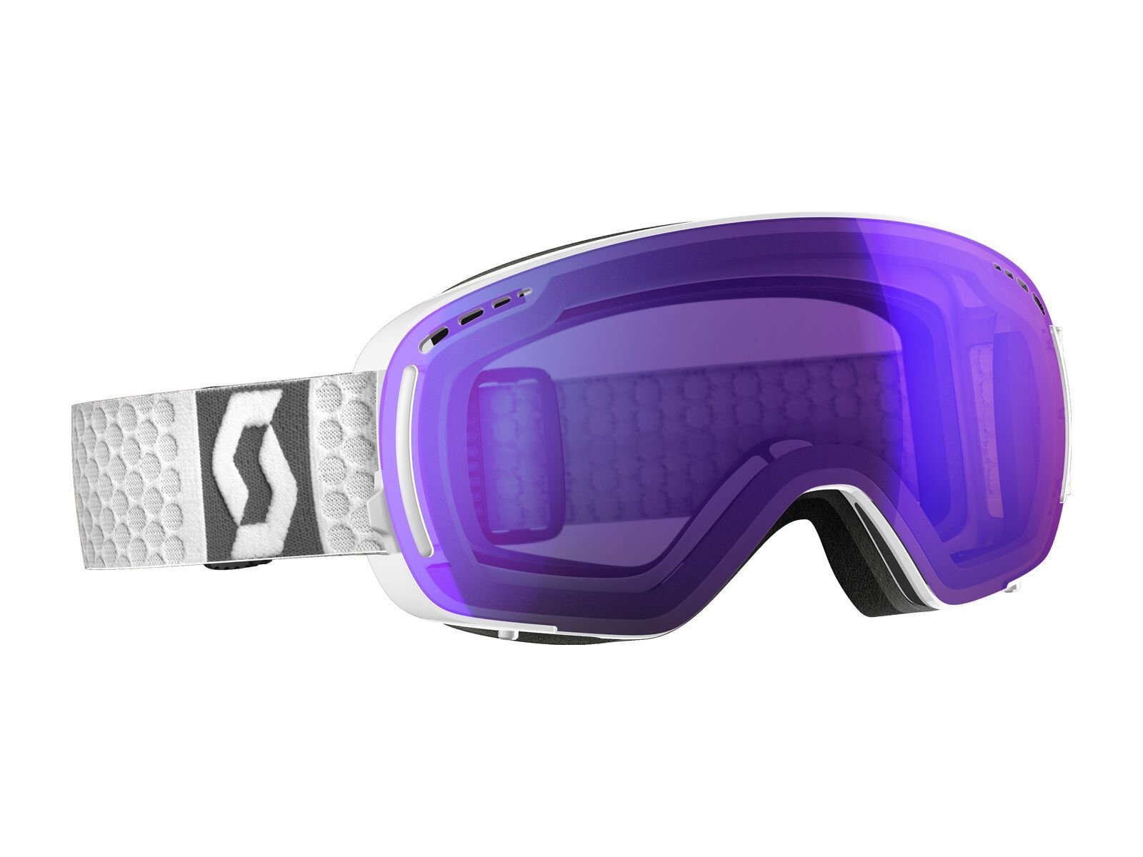 Scott LCG Compact inkl. Wechselscheibe, white/Lens: light sensitive blue chrome - Bild 1