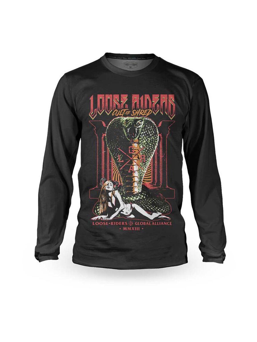 Loose Riders Cult of Shred Jersey LS Cobra, black - Bild 1