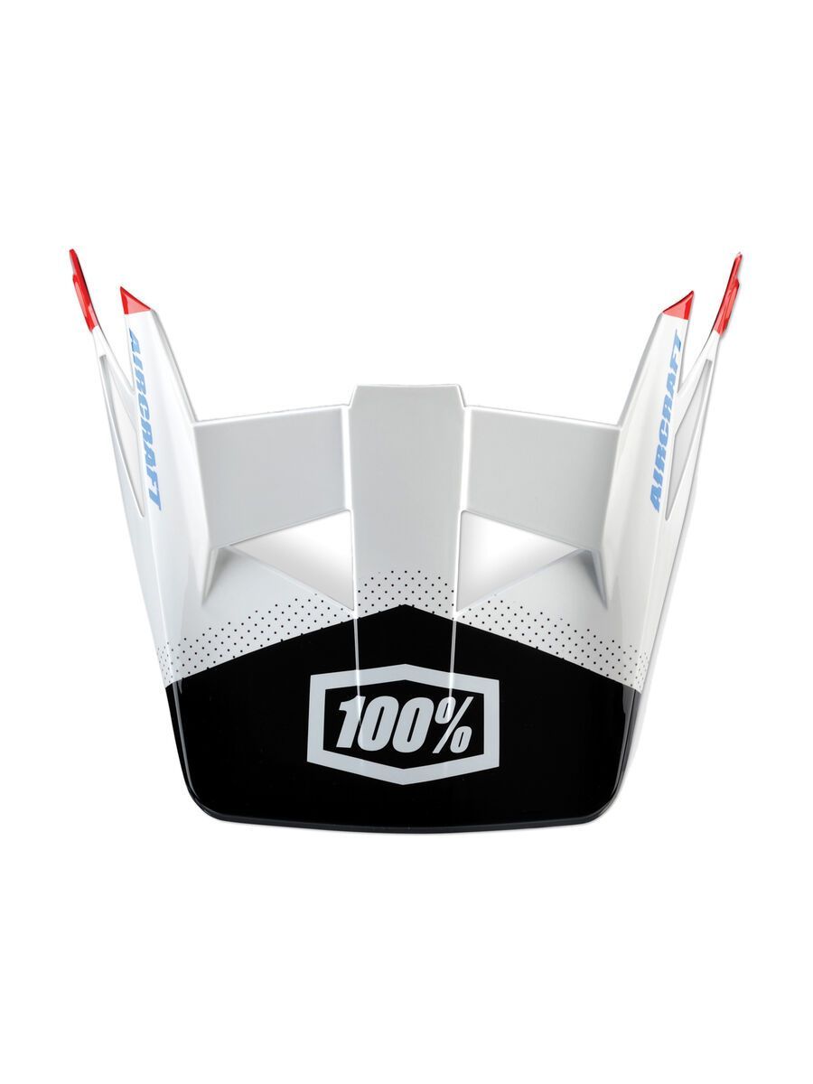100% Aircraft Replacement Visor, Bi-Turbo white - Bild 1