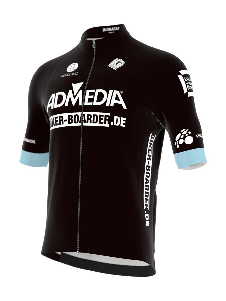 BIKER-BOARDER Bioracer Icon Classic Smooth Team Radtrikot Men, black - Bild 2